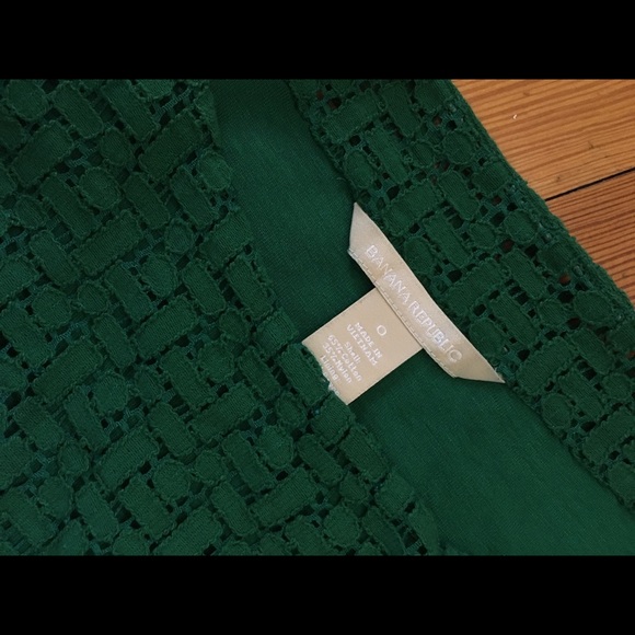 Banana Republic green lace dress - Picture 3 of 4